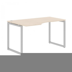 Стол письменный левый КСТЕН-К КСКCЕТ 149 Л Бук Тиара Алюминий / XTEN-Q XQCET L