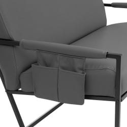 Диван Чарли ЛУКС Д/Чарли Люкс экокожа , Шарп Графит / Charli LUX Sharp