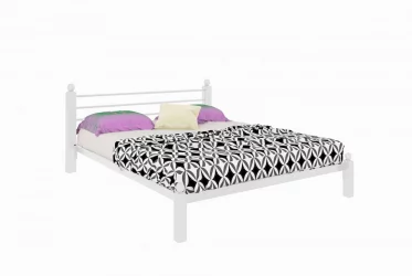 Кровать Милана Лукс 1200х1900 Белая / Lux