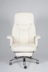 Кресло офисное Парламент Х-2021-70-5 иворй леатхер Слоновая кость / H-2021-70-5 ivory leather