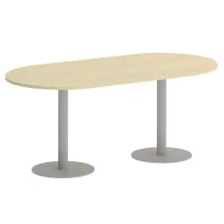 Стол овальный ХОМЕ ОФФИCЕ ВР.СП-5-180.1 Клен/Серый металл / HOME OFFICE VR.SP-5-180.1