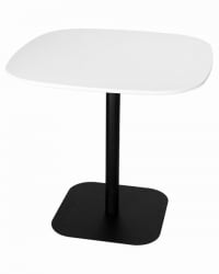 Обеденный стол ДОБРИН ОТИС (белая столешница, черное основание) / DOBRIN OTIS