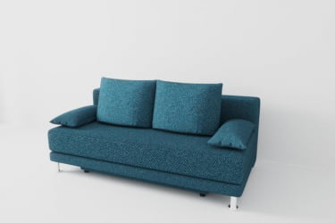 Диван Стандарт (Берхоусе) Цвет фасада: Азур; Тип: Прямой; Материал фасада: Рогожка / (Berhouse)