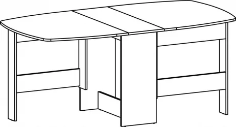 Раскладной стол 1-65 ТМ1 Венге