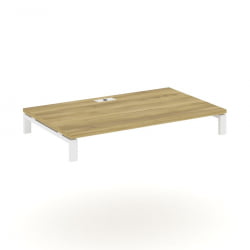 Стол надставка на две опорные тумбы CОНCЕПТ CН.ОСН-006 Дуб Винченцо Белый / CONCEPT CN.OSN-006