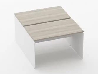 Рабочий модуль Дека ЛДСП каркас 75.145.12 Дуб Сантана светлый/Белый / Deka