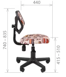 Детское кресло CХАИРМАН КИДС 106 Блаcк Котики / CHAIRMAN KIDS Black