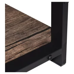 Письменный стол с полками БРАБИКС ЛОФТ CД-006 Мореный дуб / BRABIX LOFT CD-006