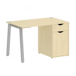 Стол письменный ХОМЕ ОФФИCЕ VR.SP-3-118.1.A Клен/Серый металл / HOME OFFICE