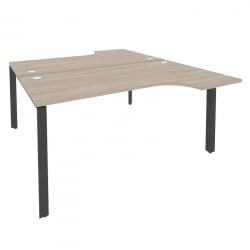 Рабочая станция на П-образном м/к ОНИКС О.МП-Д.СА-1 Дуб Аттик/Антрацит / ONIX O.MP-D.SA-1