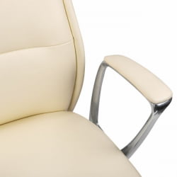 Кресло руководителя БРАБИКС ПРЕМИУМ Адепт ЕКС-752, синхромеханизм, алюминий, экокожа, бежевое / BRABIX PREMIUM Adept EX-752,