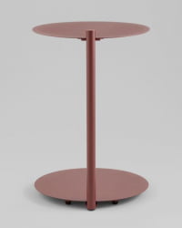 Журнальный столик Сиара металл бордовый / Siara