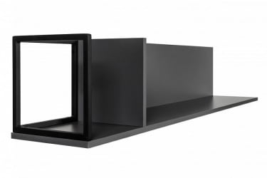 Полка в гостиную Ситй большая графит / City