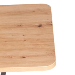 Стол обеденный ТИБИ нераздвижной ЛДСП, 68,6 х 110 х 75 см, Дуб артисан/Графит / TIBI