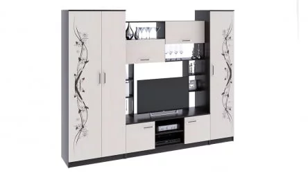 Набор мебели для общей комнаты Венера Венге Цаво Дуб Белфорт с рисунком