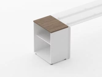 Тумба открытая Дека 9.01.06 Дуб Верцаска/Белый / Deka