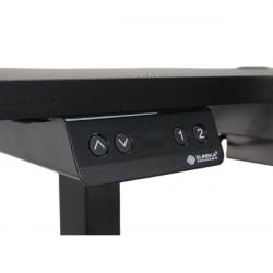 Стол для для компьютера (для геймеров) угловой (левый) c электроприводом ЕУРЕКА ЕРК-Л60Л-Б-ПРО-В1-ЕУ / c EUREKA ERK-L60L-B-PRO-V1-EU