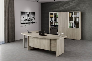 Стол руководителя Винг ВН.102.ОЛ Дуб светлый / Wing WN.102.OL