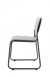 Кресло Никс РCХ ОМКЛ-01Б Серый/Металл Черный / Nix RCH OMKL-01B