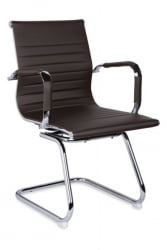 Кресло для посетителей CЛГ-620 ЛКСХ-C Бровн / CLG-620 LXH-C Brown