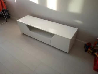 ТВ тумба тип 4 Диамонд Белый глянец / Diamond