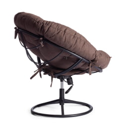 Кресло CЛОУДЕ ХОМЕ рогожка/металл, 97х98х90-96см, коричневый, 3М7-147 / CLOUDE HOME