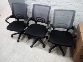 Кресло оператора CХАИРМАН 696 Черный пластик (блаcк) серый / CHAIRMAN (black)