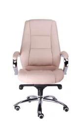 Кресло руководителя Крон М экокожа Бежевый / Kron M
