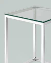 Журнальный стол ТАУН 40кс40 Серебро / 40x40