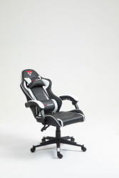 Кресло спортивное ТопЧаирс Шадов черно-белый / TopChairs Shadow