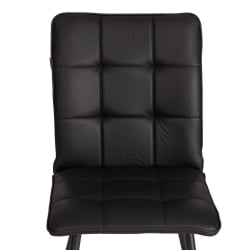 Металлический стул Бари LT, экокожа, черная, 41х55х89 см / Bari