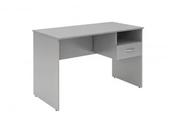 Стол письменный (С-1200) Р с правой подвесной тумбой Серый / (S-1200) R