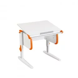 Стол-трансформер Парта 1/75 + Стул Белый Оранжевый / Parta Stul