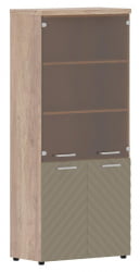 Шкаф комбинированный с топом Торр ЛУКС ТЛХC 85.2 Дуб Каньон Капучино / Torr LUX TLHC