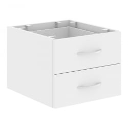 Тумба подвесная с двумя ящиками ИМАГО Плус СРС-2В.1 Белая / IMAGO Plus СРС-2V.1