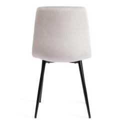 Стул CХИЛЛЙ (мод. ДЖСC-220) Велюр/металл , 44,5х52,5х88 см, Лигхт грей (светло-серый) ХЛР14 / черный / CHILLY (mod. JSC-220) Light grey HLR14