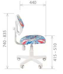 Детское кресло CХАИРМАН КИДС 106 Вхите Единороги / CHAIRMAN KIDS White