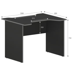 Квадратный стол СКИЛЛЛ СКЛ 100CА антрацит/металлик / SKILLL SKL 100CA