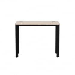 Стол прямой на металлокаркасе, опоры 45 гр Еверпроф ЕВО 254С001 Дуб Соната Черный / Everprof EVO 254S001