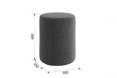 Пуф Рони 2 ПМ-001.2 янтарь (велюр) / PM-001.2