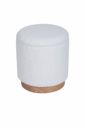 Пуф с ящиком Долли С тедди Белый / S