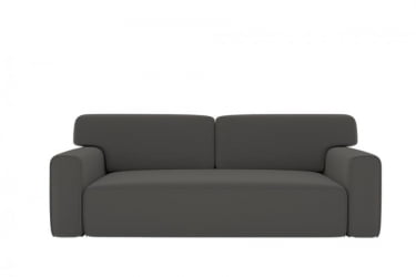 Офисный диван Сандвик (Берхоусе) Цвет фасада: Серый велюр; Тип: Прямой; Материал фасада: Металл/Велюр / (Berhouse)