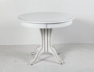 Стол деревянный Орион-5 (д1000) тон 1 с золотой патиной / (d1000)