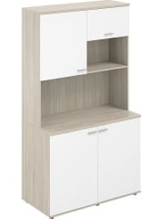 Офисная мини-кухня Сигма СГ.1001.ОЛ.ВХ Дуб светлый Белый / Sigma SG.1001.OL.WH