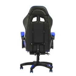 Геймерское кресло 1206 КИНГКУЕЕН цвет черный/синий с массажем 1206-блаcк-блуе-масс / KINGQUEEN 1206-black-blue-mass