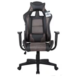 Кресло компьютерное БРАБИКС ГТ Расер ГМ-100 Черный-коричневый / BRABIX GT Racer GM-100