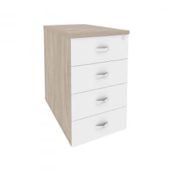 Тумба приставная / опорная ОНИКС О.ТПО-1.7 Дуб Аттик/Белый / ONIX O.TPO-1.7