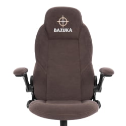 Кресло геймерское БАЗУКА металБЛ велюр, коричневый, 6 / BAZUKA metalBL