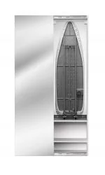 Шкаф купе 2-ух дверный Ирон Бокс Принт (левый, купе) Беленый дуб / Iron Box Print