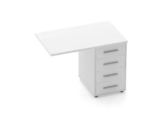 Тумба приставная Дека 9.05.10 Белый / Deka